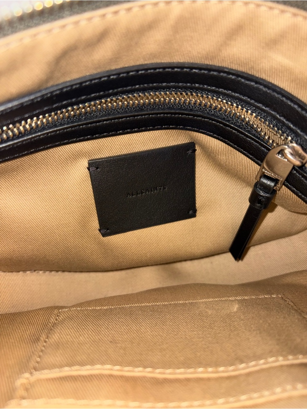 Allsaints Leather Half Moon Crossbody bag - Picture 13 of 13